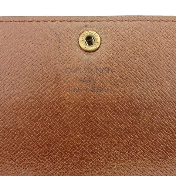 LOUIS VUITTON Long Wallet Monogram Beige Monogram Canvas Authentic USED - Picture 10 of 11